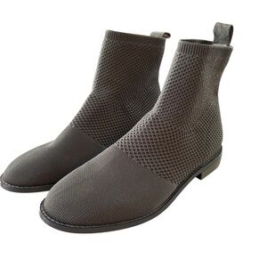 Eileen Fisher Jude Recycled Stretch Gray Knit Bootie – Women’s Sz 7